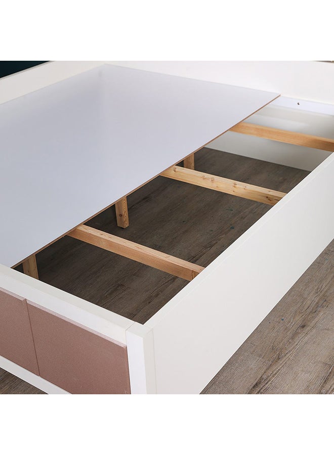 DANUBE HOME Hernan King Size Bed Modern Design Double Bedroom Furniture Pink 180x200cm  - Image 3