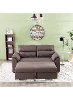 DANUBE HOME Balmond 3 Seater Fabric Sofabed Brown  - Image 4