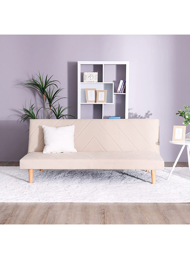 Eudora 3 Seat Fabric Sleeping Sofabed Three Seater Convertible Sofa Cum Bed Beige 177x90x75cm - v1665568873/N50813100A_1