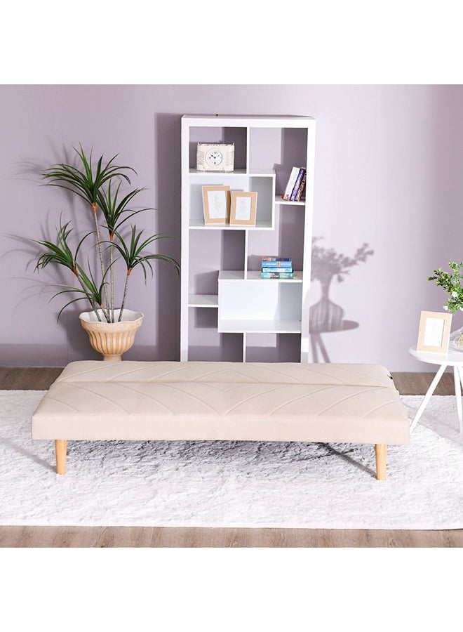 Eudora 3 Seat Fabric Sleeping Sofabed Three Seater Convertible Sofa Cum Bed Beige 177x90x75cm - v1665568874/N50813100A_4