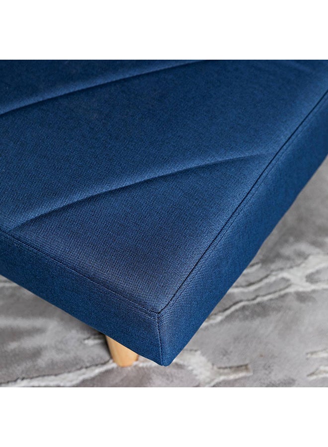 Eudora 3 Seat Fabric Sleeping Sofabed Three Seater Convertible Sofa Cum Bed Blue 177x90x75cm