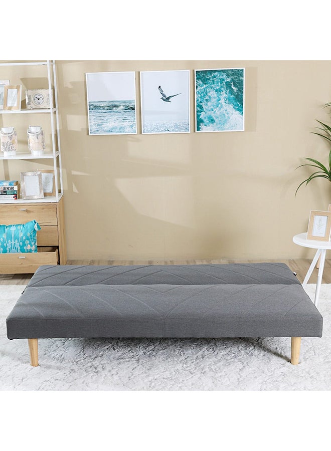 DANUBE HOME - Eudora 3 Seat Fabric Sleeping Sofabed Three Seater Convertible Sofa Cum Bed Grey 177x90x75cm - Image 1