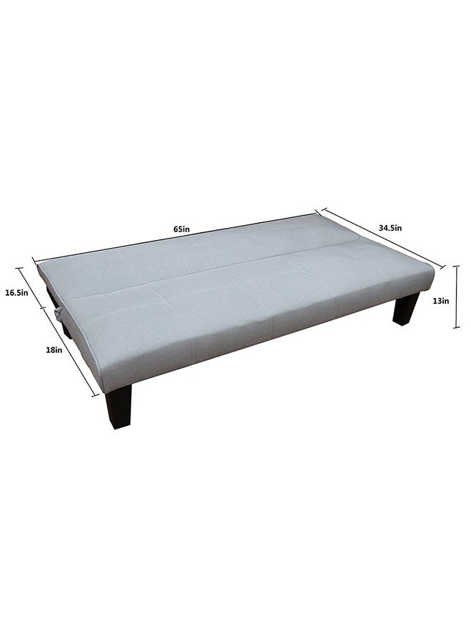 DANUBE HOME - Alonzo Fabric Sleeping Sofabed Convertible Sofa Cum Bed Light Grey 166x76x71/33cm - Image 1