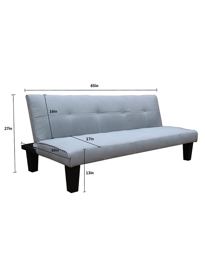 DANUBE HOME - Alonzo Fabric Sleeping Sofabed Convertible Sofa Cum Bed Light Grey 166x76x71/33cm - Image 1