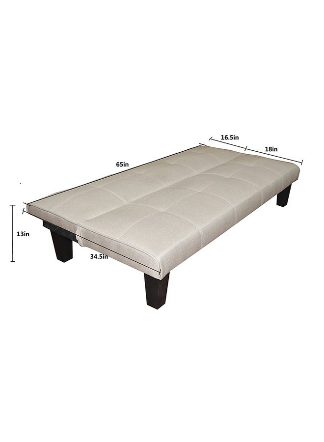 DANUBE HOME Alonzo Fabric Sleeping Sofabed Convertible Sofa Cum Bed Cream 166x76x71/33cm  - Image 2