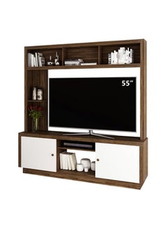 DANUBE HOME Lucario TV Unit For TVs Upto 55 inches And Multifunctional Home Theater Walnut 170x34.5x180cm  - Image 2