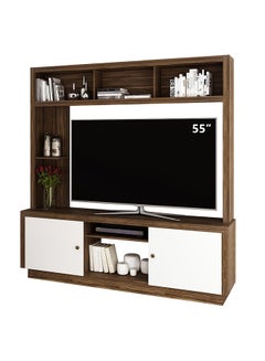 DANUBE HOME Lucario TV Unit For TVs Upto 55 inches And Multifunctional Home Theater Walnut 170x34.5x180cm  - Image 4
