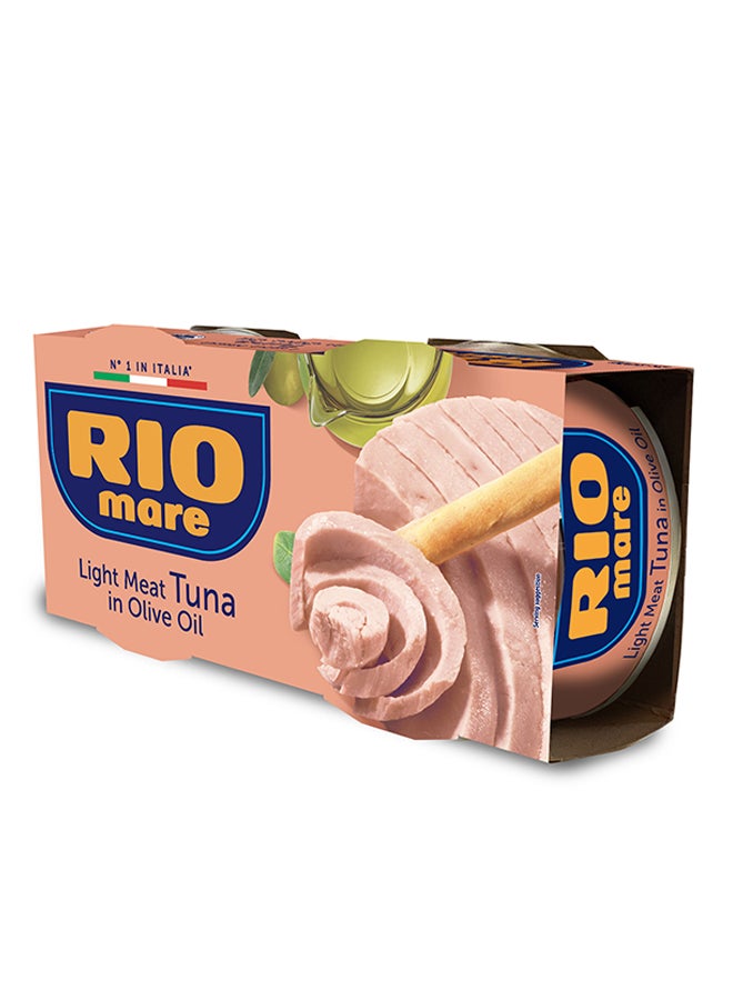 ريو ماري لحم تونا فاتح في زيت الزيتون 160جرام عبوة من قطعتين - Image 4