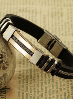 Titanium Steel Silicone Leather Bracelet - v1665578140/N14421323A_2