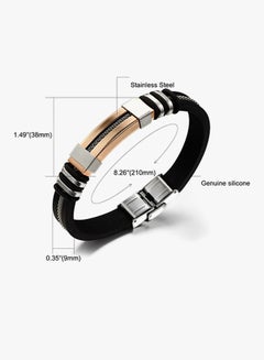 Titanium Steel Silicone Leather Bracelet - v1665578140/N14421323A_3