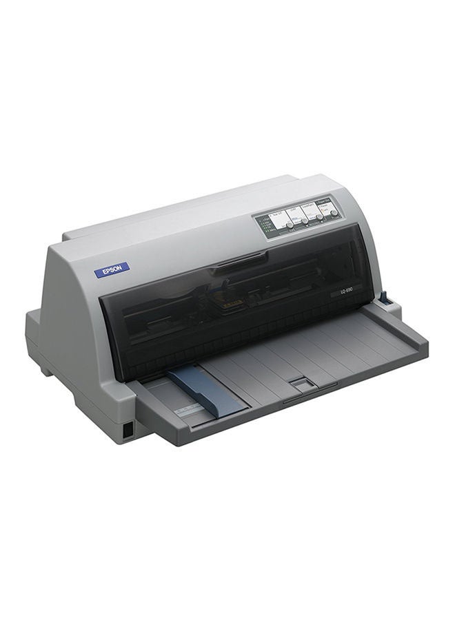 EPSON - LQ 690 Dot Matrix Printer Black/Grey - Image 1