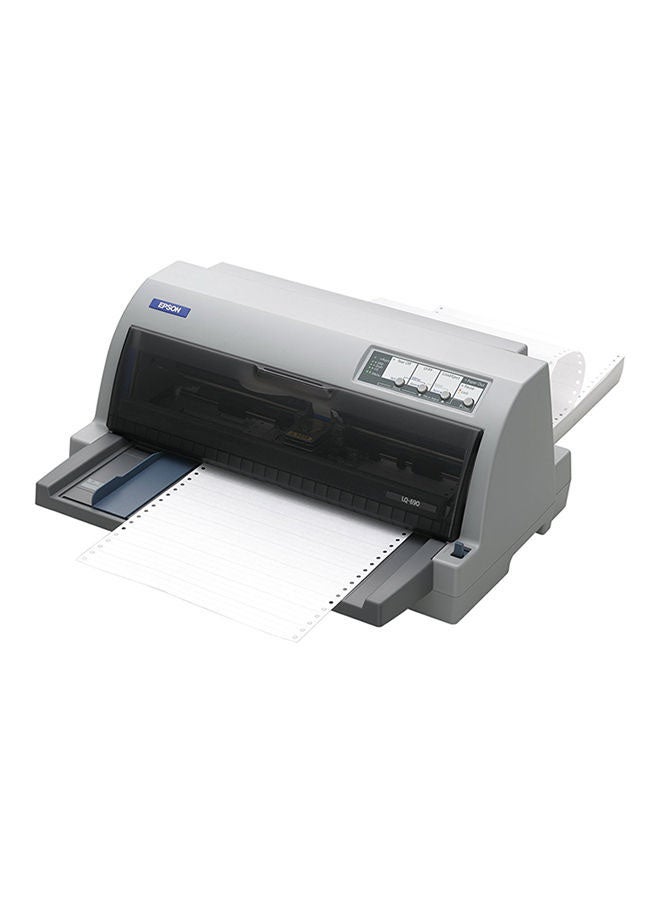 EPSON - LQ 690 Dot Matrix Printer Black/Grey - Image 1