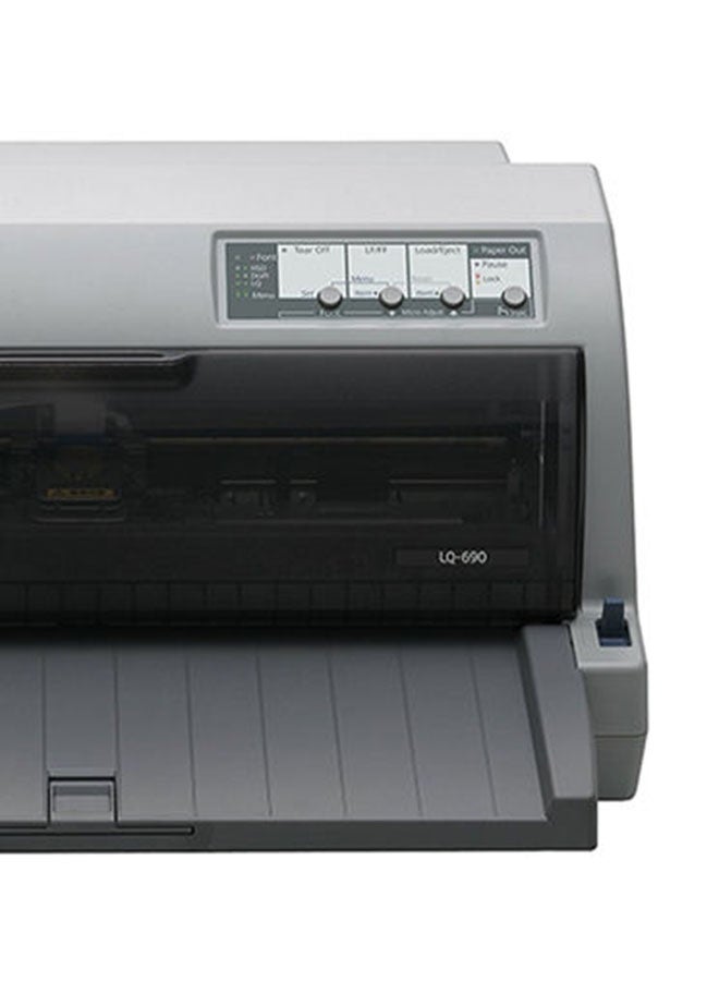 EPSON - LQ 690 Dot Matrix Printer Black/Grey - Image 1