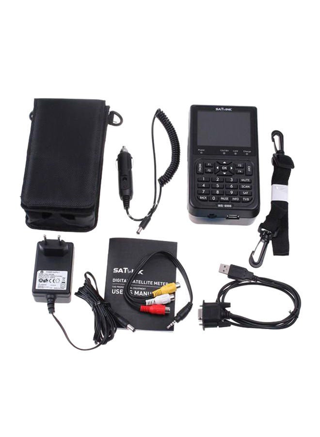 SATLINK - WS-6906 Digital Satellite Finder For Satellite Television Receiver 2724651188778 Black - Image 1