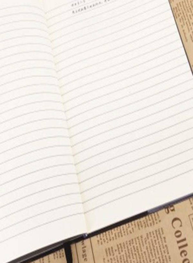 Generic - Death Note Yagami Light Cosplay Notebook with Feather Pen Black/White - Image 1