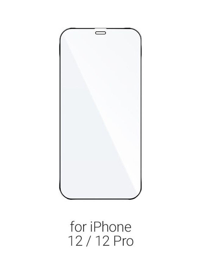 Generic - Tempered Glass Screen Protector For Apple iPhone 12/iPhone 12 Pro Black - Image 1
