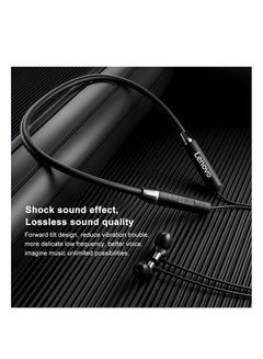 Lenovo HE05 Neckband Earphones Black  - Image 4