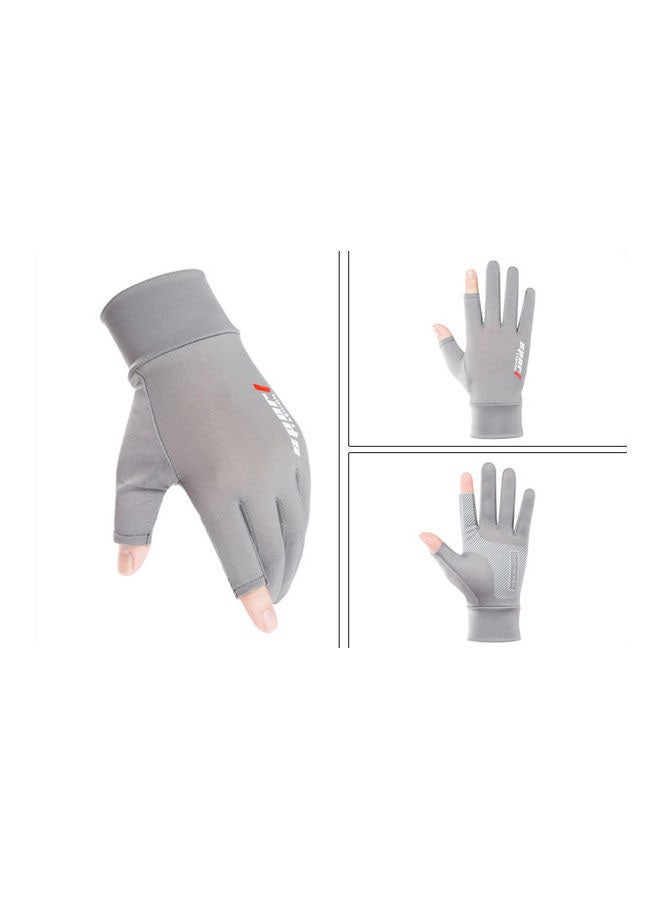Generic Ice Silk Non-Slip Gloves Breathable Outdoor Sports Driving Riding Touch Screen Gloves Thin Anti-UV Protection 20*20*20cm 20*20*20cm  - Image 3