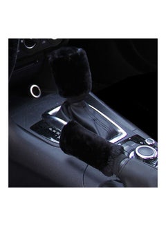 Generic Fluffy 3 pcs Steering Wheel / Handbrake / Gear Shift Cover  - Image 1