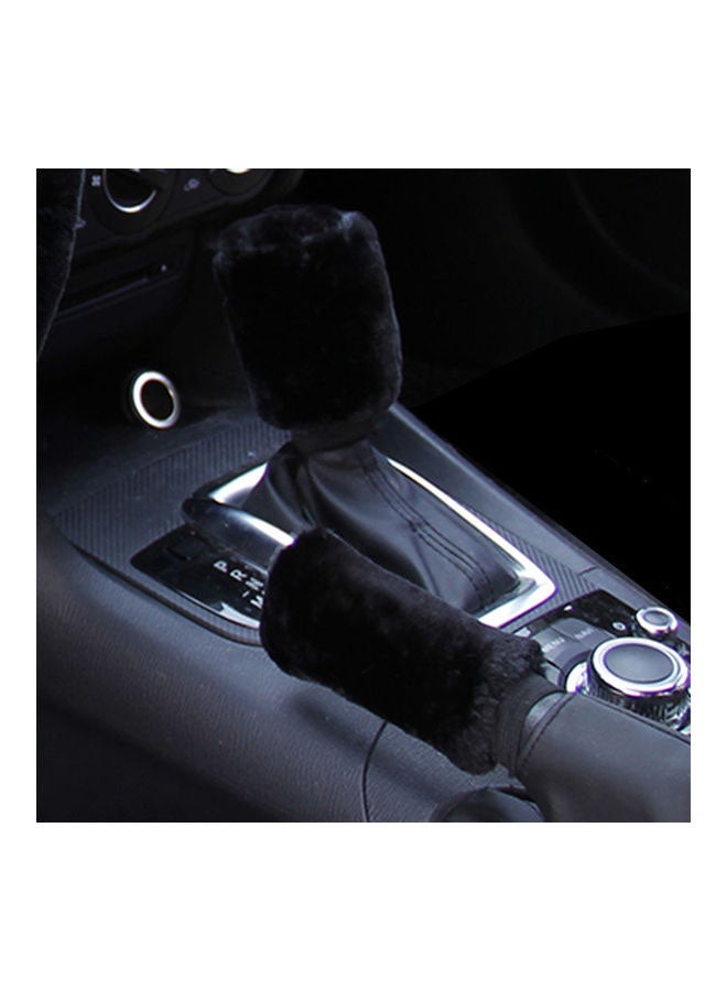 Generic Fluffy 3 pcs Steering Wheel / Handbrake / Gear Shift Cover - Image 1