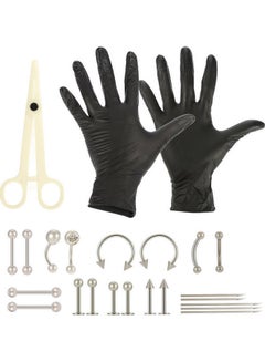 Generic 21- Piece Body Piercing Jewelry Kit  - Image 1
