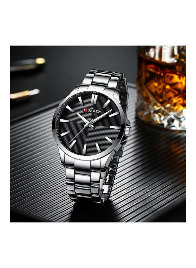 CURREN - Men's Waterproof Analog Wristwatch 8322 - 45 mm - Silver - Image 1