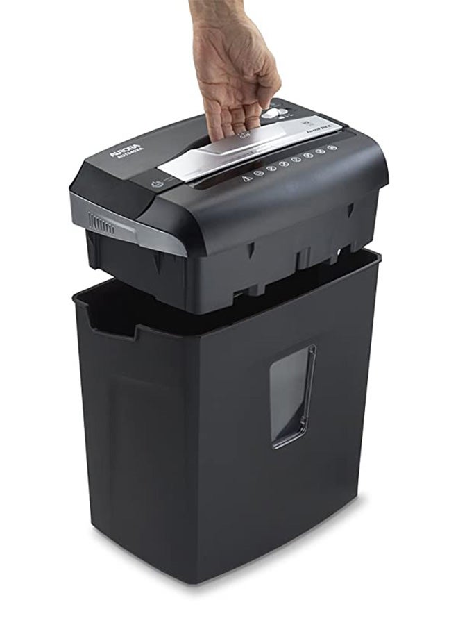 Maxi Crosscut Paper Shredder Black/Silver  - Image 1