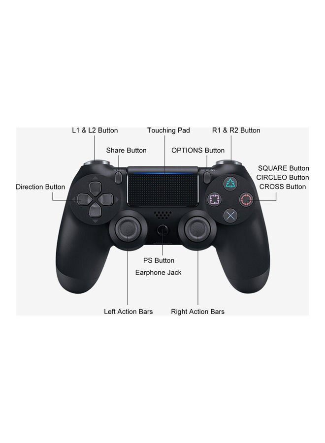 Generic - P4 BT Game Handle USB Wirelessly Rechargeable Gaming Controller Gamepad - Image 1