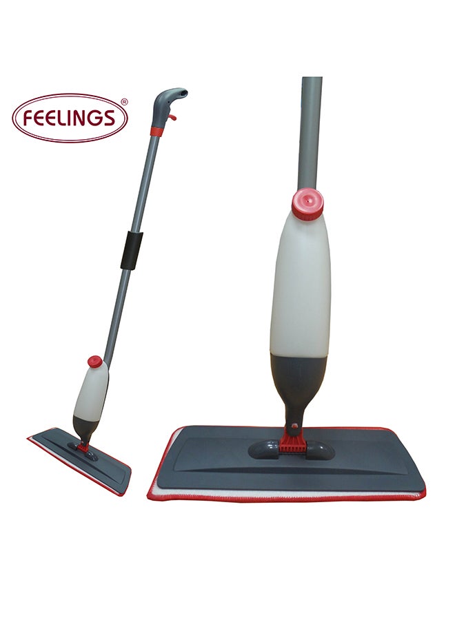 Feelings Economical Spray Mop Grey/Black/Red 41x17x128cm - Image 5