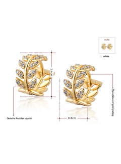 Generic Willow Leaf Gold Leaf Earrings  - Image 2
