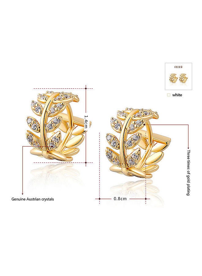 Generic - Willow Leaf Gold Leaf Earrings - Image 1