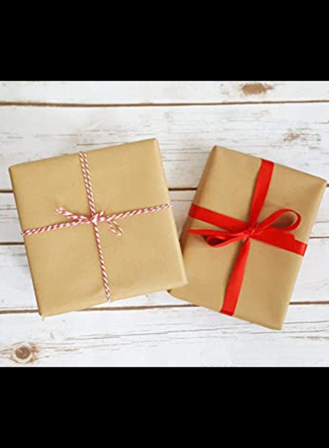 20-Piece Gift Wrapping Paper 70x50 cm Brown