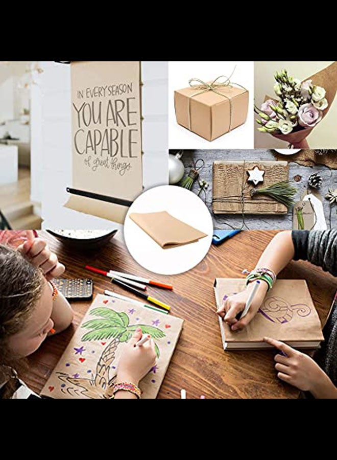 20-Piece Gift Wrapping Paper 70x50 cm Brown