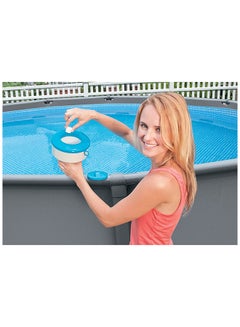 INTEX Adjustable Control Ring Floating Chemical Dispenser Without Installation - White/Blue 17.8cm  - Image 4