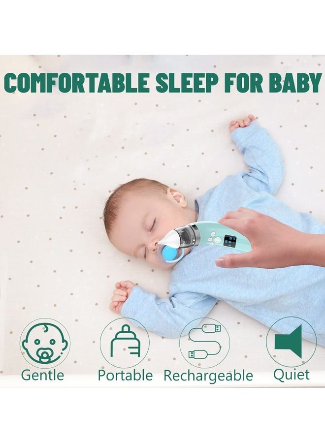 روك بو شفاط أنف للأطفال: شفط كهربائي للأنف مع 4 أطراف خاصة بالأنف من السيليكون، قابلة للشحن، للأطفال حديثي الولادة والأطفال الرضع وحديثي المشي، بـ 3 مستويات من الشفط ووظيفة مهدئة بالموسيقى - Image 2