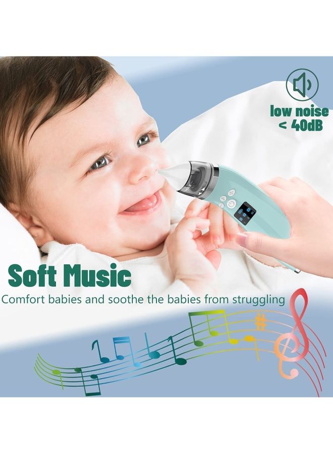 روك بو شفاط أنف للأطفال: شفط كهربائي للأنف مع 4 أطراف خاصة بالأنف من السيليكون، قابلة للشحن، للأطفال حديثي الولادة والأطفال الرضع وحديثي المشي، بـ 3 مستويات من الشفط ووظيفة مهدئة بالموسيقى - Image 4