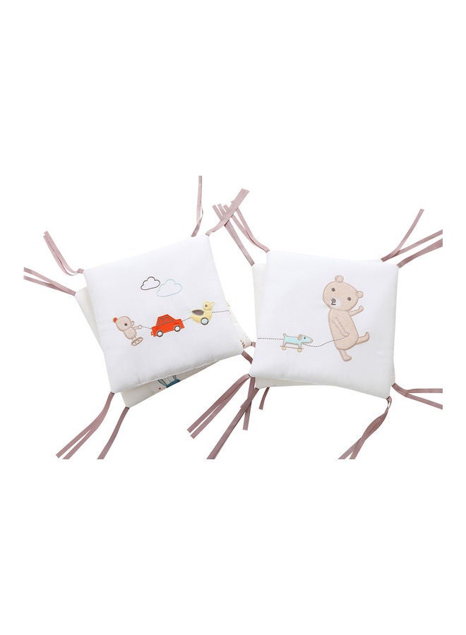 Kidle 6-Piece Washable Baby Bedding Bumpers Crib - Image 2