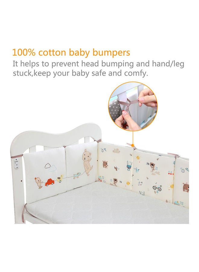 Kidle 6-Piece Washable Baby Bedding Bumpers Crib - Image 3