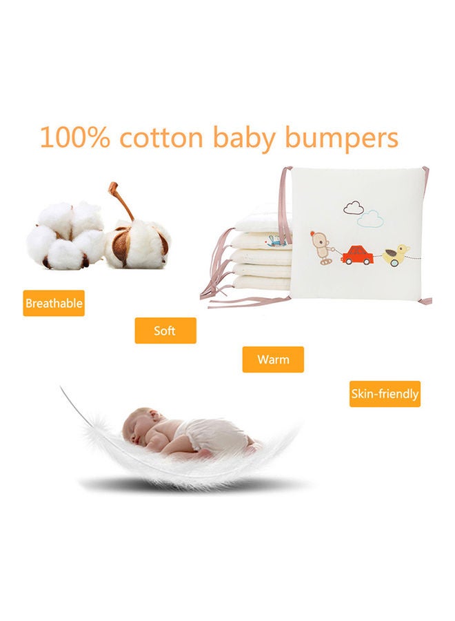 Kidle 6-Piece Washable Baby Bedding Bumpers Crib - Image 4