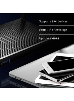 LINKSYS Hydra Pro 6E Tri‑Band WiFi 6E Mesh Router - Wireless Gaming 8-Stream Router, 6 GHz Band for 8K Streaming, Up to 6.6 Gbps Speed, 2700 sq. ft Coverage, 55+ Devices, Works with Velop Mesh System Black  - Image 5
