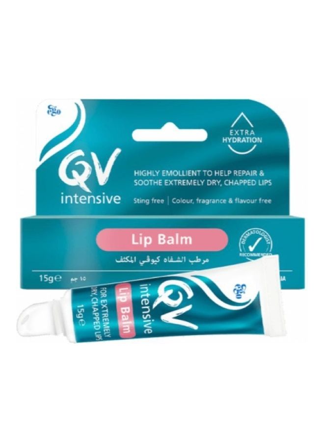 QV Highly Emollient Intensive Lip Balm (15g) - for Extremely Dry & Chapped Lips - Repairs, Soothes, Sting-Free, Preservative & Flavor-Free Formula 15grams - Image 2
