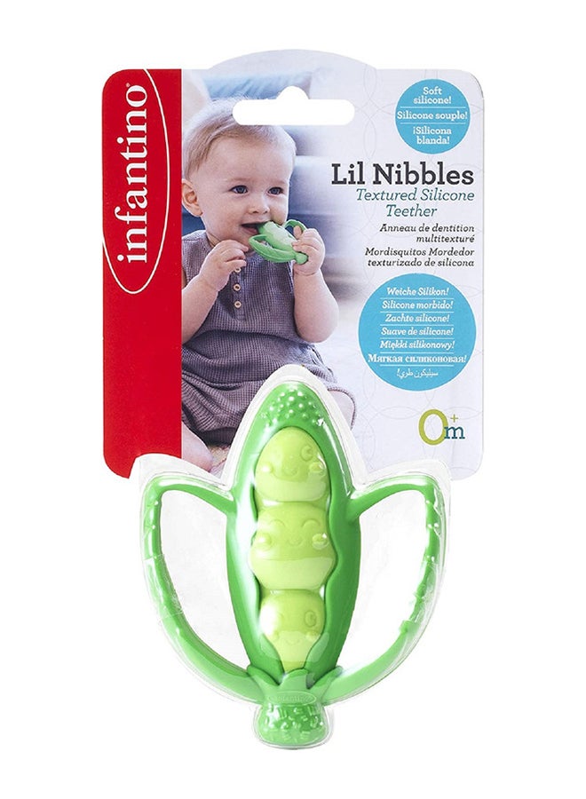 infantino - Lil Nibbles Textured Silicone Teether - Image 1