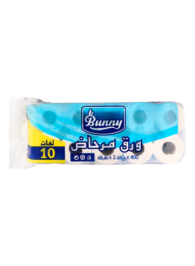 Bunny - Viva Toilet Rolls 10 Rolls 400 Sheets x 2Ply - Image 1