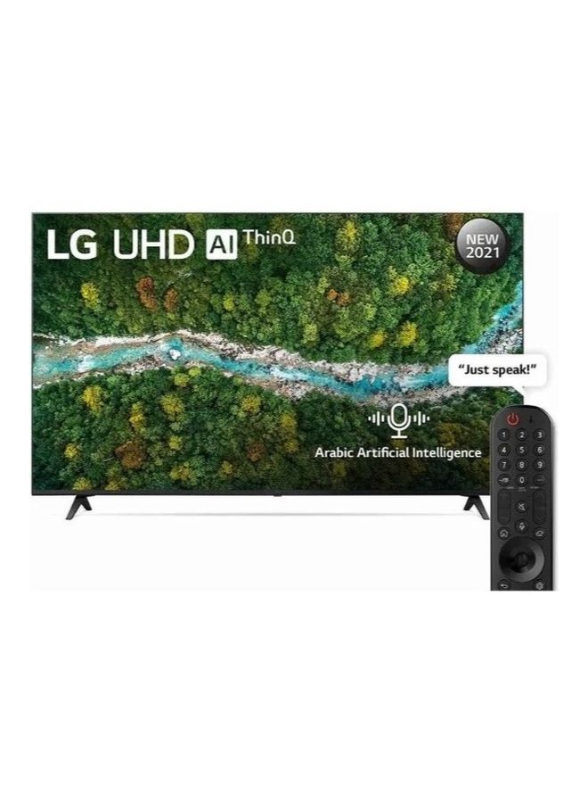 LG - 55 Inch 4K UHD Smart Tv with Built-in Receiver 55UP7760PVB Black - Image 1