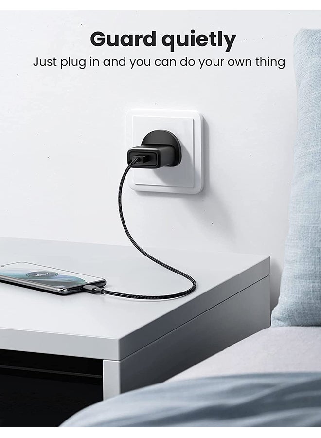Ugreen - USB Charger 18W Fast Phone Charger Wall Plug QC 3.0 Travel Adapter Quick Charge Mobile Adapter for Samsung Galaxy A03 A13 A22 A32 M12 Nokia Xiaomi Apple etc black - Image 1