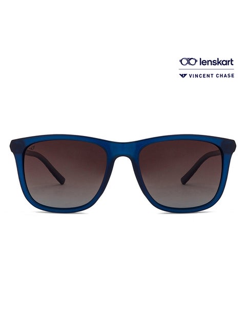 Mirage Full Rim Wayfarer Polarized & UV Protected Sunglasses For Men & Women VC S12643 - 54mm - Blue