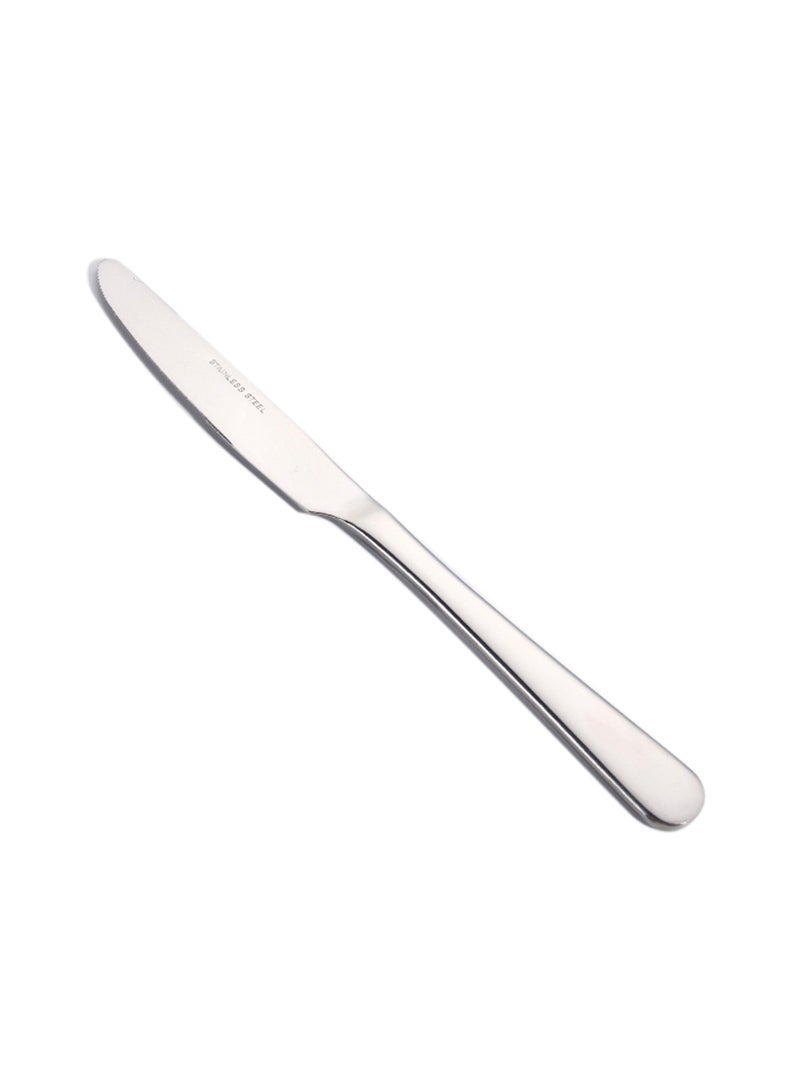 Sunhome - 16-Piece Stainless Steel Cutlery Dishwasher Safe Fork knife Spoon and Teaspoon, Silverware for Home Office Party Camping Flatware Eating Utensils 23,18,14 cm Silver 23,18,14cm - Image 1