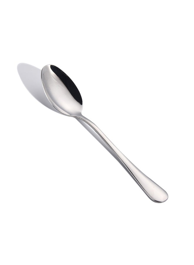 Sunhome - 16-Piece Stainless Steel Cutlery Dishwasher Safe Fork knife Spoon and Teaspoon, Silverware for Home Office Party Camping Flatware Eating Utensils 23,18,14 cm Silver 23,18,14cm - Image 1
