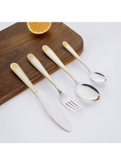 Sunhome 24-Piece Cutlery Set Silver/Gold  - Image 5