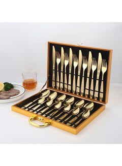 Sunhome 24-Piece Cutlery Set Gold 225mm  - Image 4